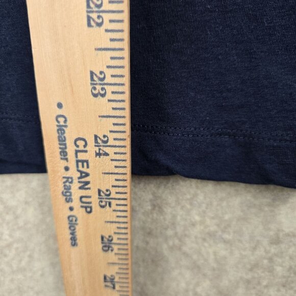 Banana Republic Timeless Navy V-Neck Womens Tee L Size Cotton/Modal/Spandex - Picture 4 of 5